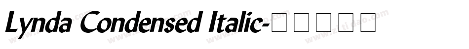 Lynda Condensed Italic字体转换